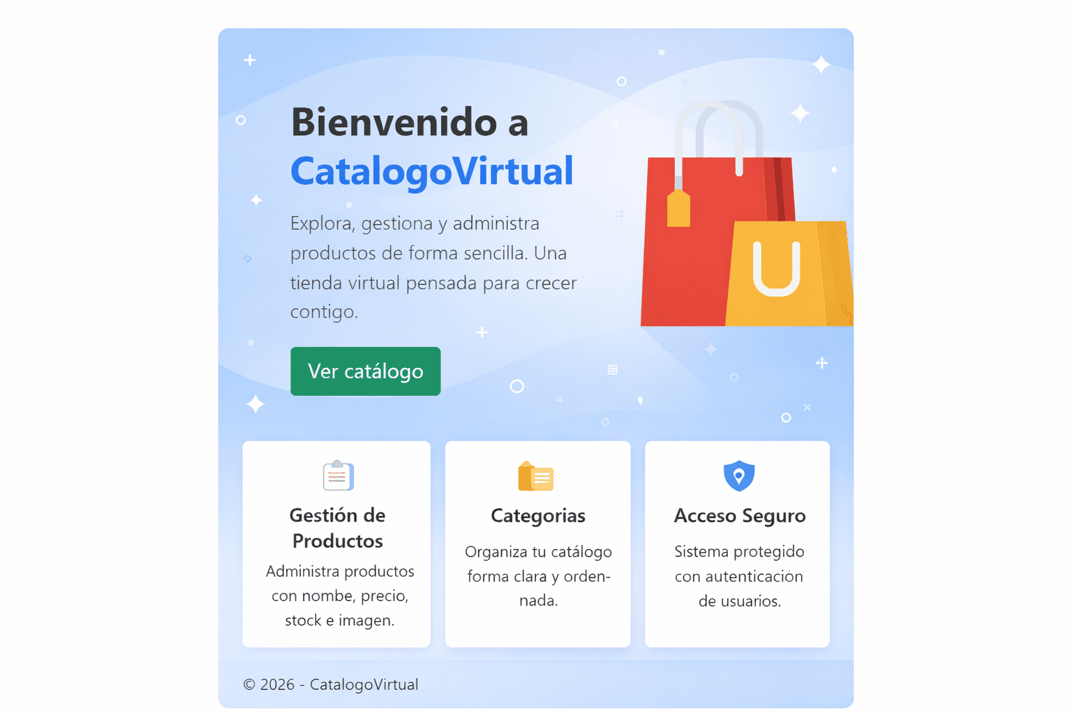 Tienda Virtual - Panel de Administración